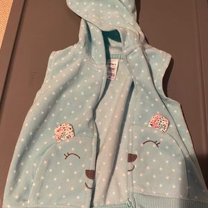 18m girls fleece vest